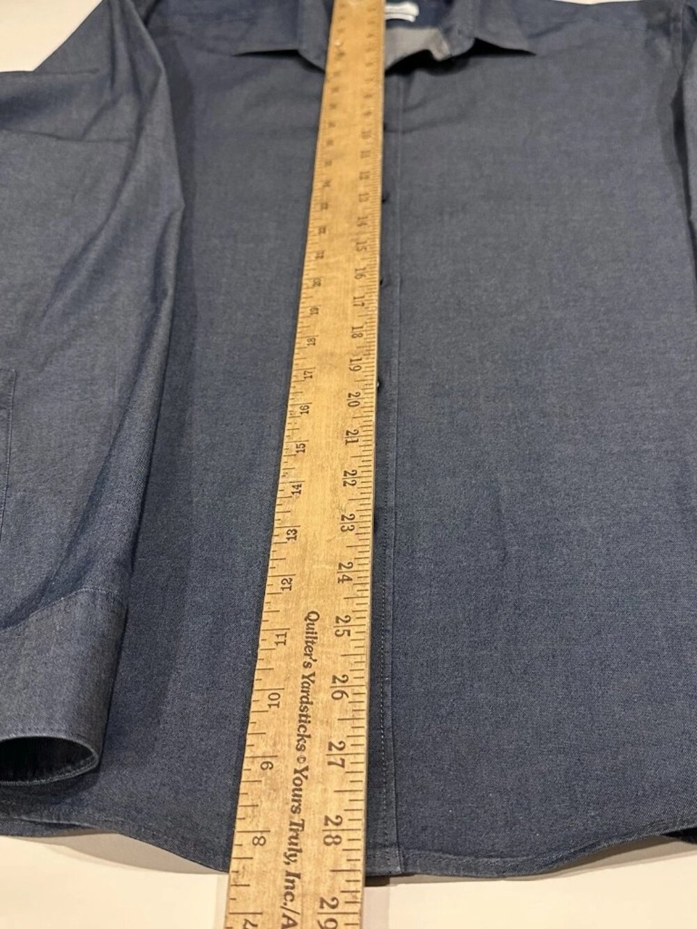 Calvin Klein Button-Down Shirt Men’s XL 17.5 34/35 Slim Fit Cotton Soft Wash - Picture 11 of 12
